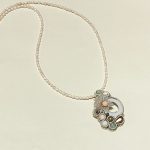 グリーンアベンチュリンとシエルのリングを合わせペンダント